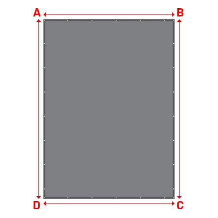 Bâche PVC sur mesure en CoverEco 640 : une bâche simple & efficace Ecolac 640 - 7196 (RAL 7037) - 3.80x5.20m