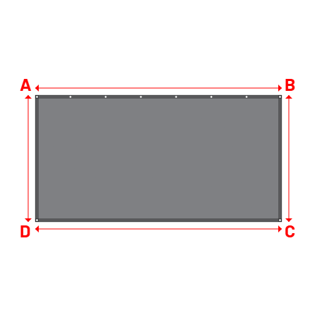 Bâche PVC sur mesure en CoverEco 640 : une bâche simple & efficace Ecolac 640 - 7196 (RAL 7037) - 3.50x1.80m
