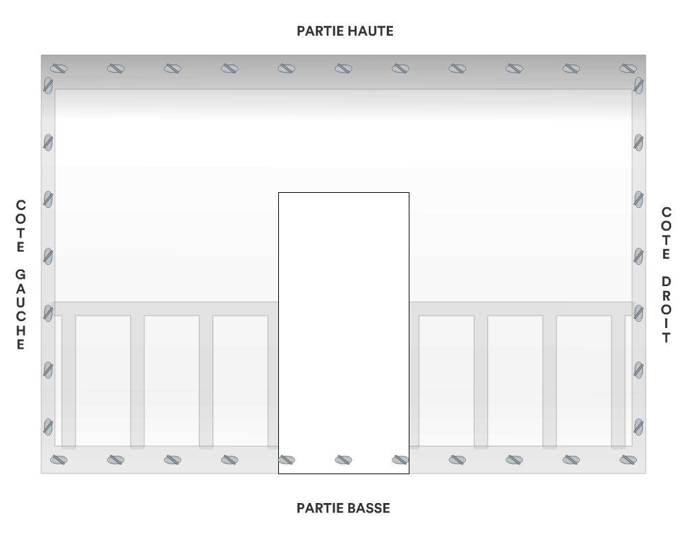 Bâche de façade pour mobil-home