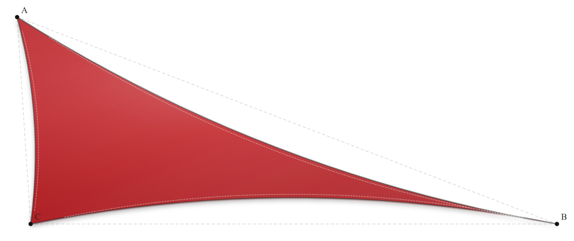 Voile d'ombrage - Forme Triangle - Rouge