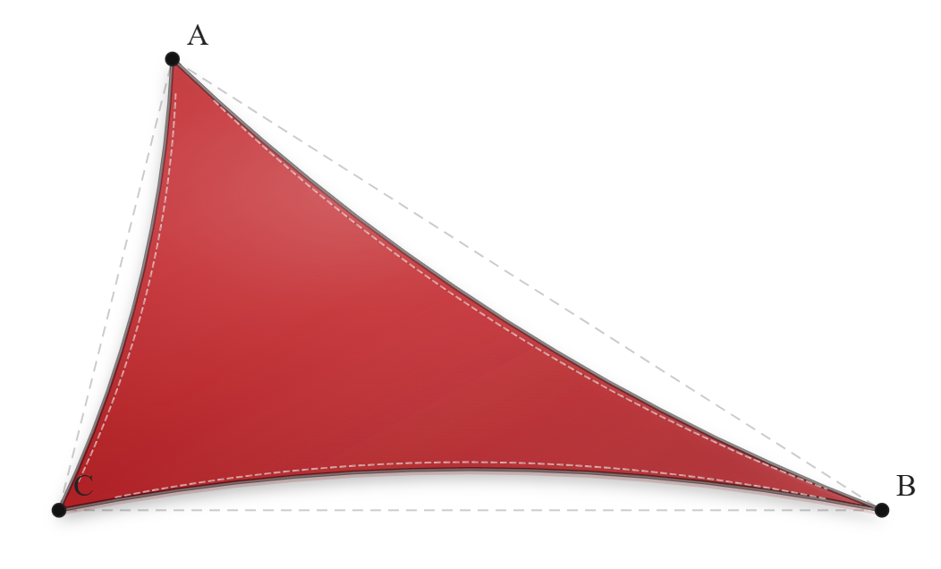 Voile d'ombrage - Forme Triangle - Rouge