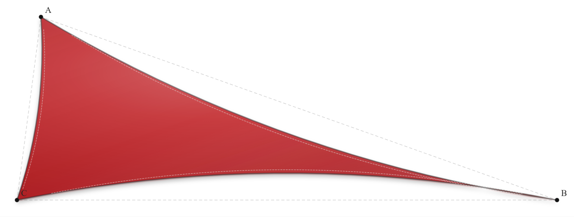 Voile d'ombrage - Forme Triangle - Rouge