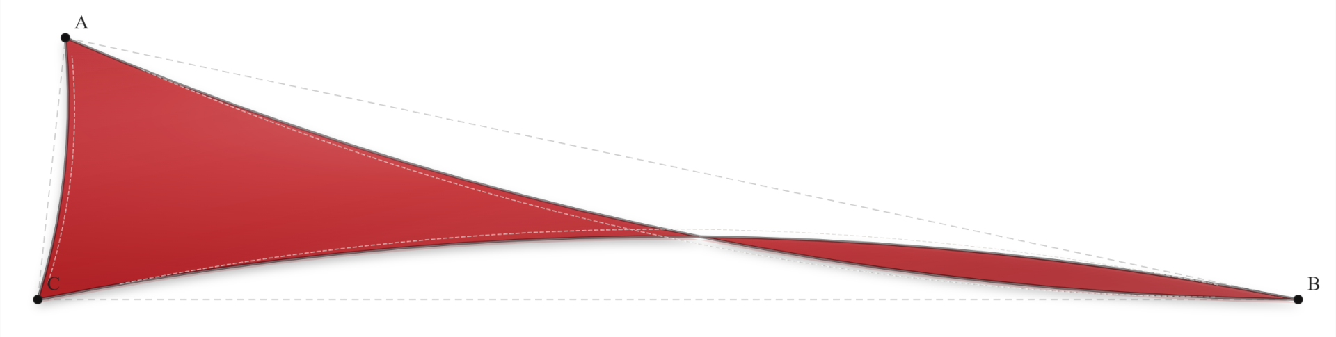 Voile d'ombrage - Forme Triangle - Rouge