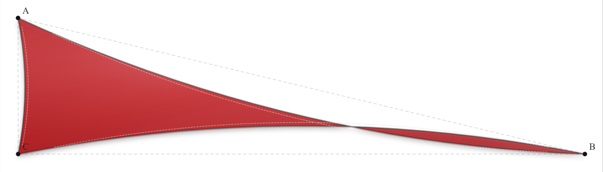 Voile d'ombrage - Forme Triangle - Rouge