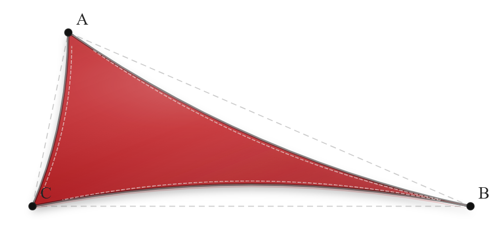 Voile d'ombrage - Forme Triangle - Rouge