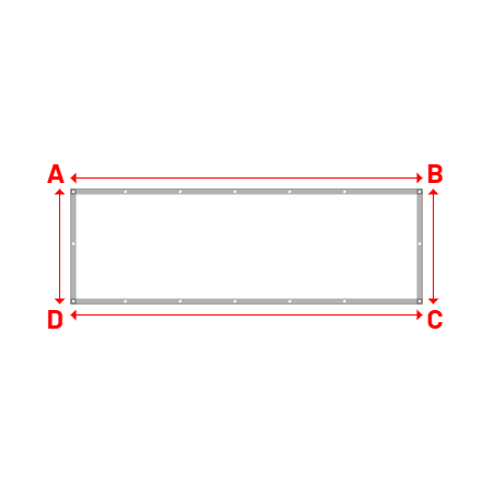 Bâche PVC sur mesure en Protect 670 : La référence en matière de protection étanche Blanc RAL 9016 - 3.21x1.05m