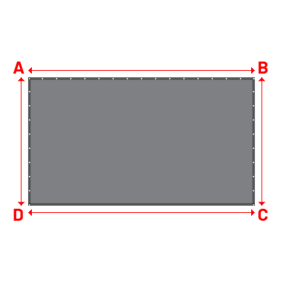 Bâche PVC sur mesure en CoverEco 640 : une bâche simple & efficace Ecolac 640 - 7196 (RAL 7037) - 4.60x2.60m
